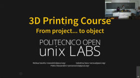 Corso Stampa 3D 2022 - Dal progetto all'oggetto by Politecnico Open unix Labs